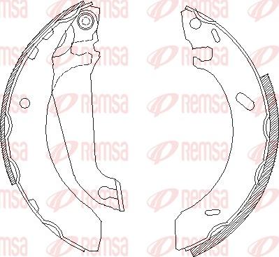 Remsa 4304.00 - Спирачна челюст vvparts.bg