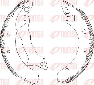 Remsa 4300.00 - Спирачна челюст vvparts.bg