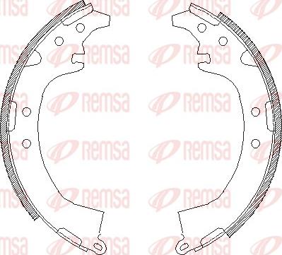 Remsa 4387.00 - Спирачна челюст vvparts.bg