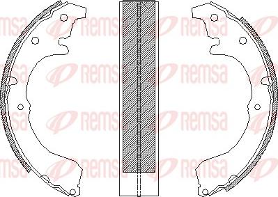 Remsa 4333.00 - Спирачна челюст vvparts.bg