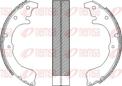 Remsa 4321.00 - Спирачна челюст vvparts.bg