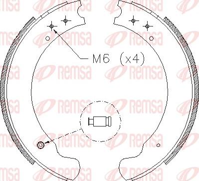 Remsa 4284.00 - Спирачна челюст vvparts.bg