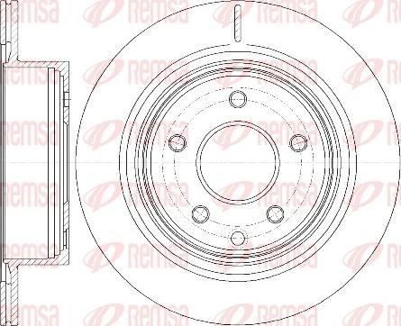 Remsa 6998.10 - Спирачен диск vvparts.bg