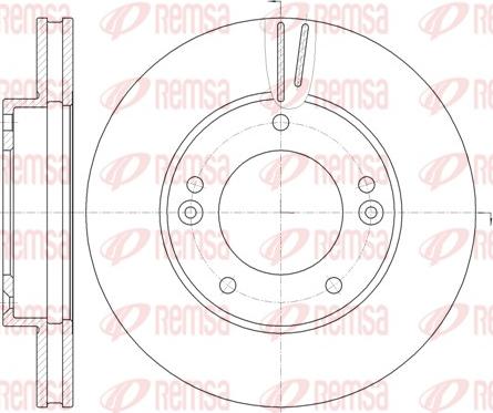 Remsa 6992.10 - Спирачен диск vvparts.bg