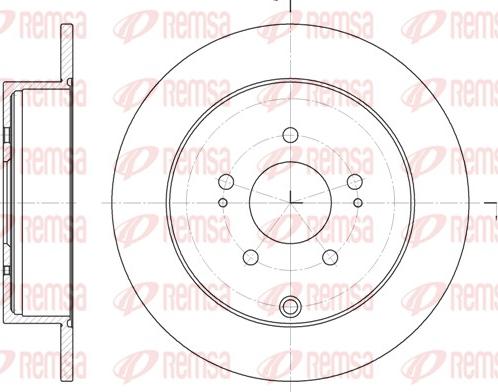 Remsa 6997.00 - Спирачен диск vvparts.bg