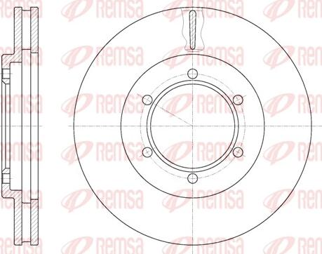 Remsa 6949.10 - Спирачен диск vvparts.bg