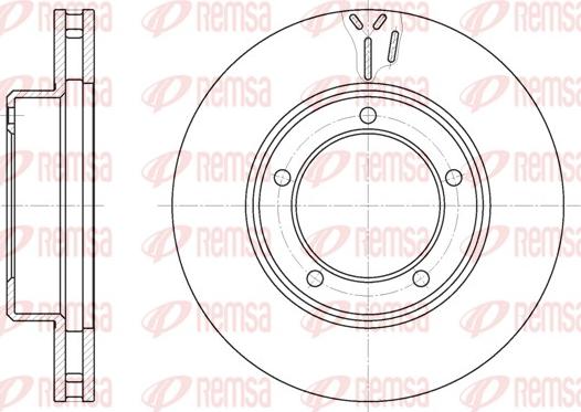 Remsa 6945.10 - Спирачен диск vvparts.bg