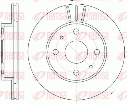 Remsa 6954.10 - Спирачен диск vvparts.bg