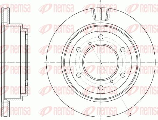 Remsa 6955.10 - Спирачен диск vvparts.bg