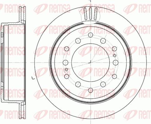 Remsa 6956.10 - Спирачен диск vvparts.bg