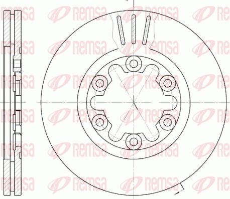 Remsa 6957.10 - Спирачен диск vvparts.bg