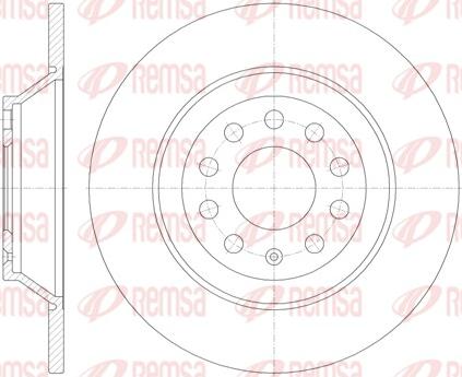 Remsa 6969.00 - Спирачен диск vvparts.bg