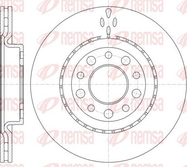 Remsa 6966.10 - Спирачен диск vvparts.bg