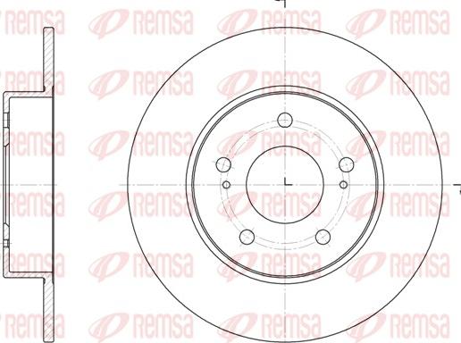 Remsa 6909.00 - Спирачен диск vvparts.bg