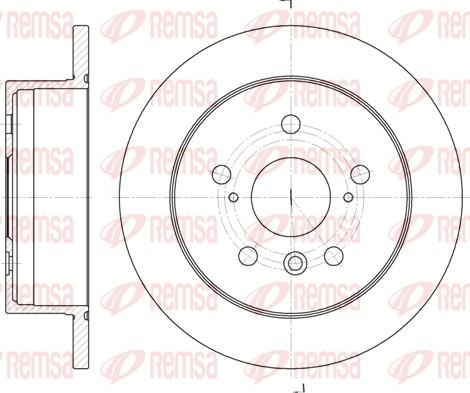 Remsa 6908.00 - Спирачен диск vvparts.bg