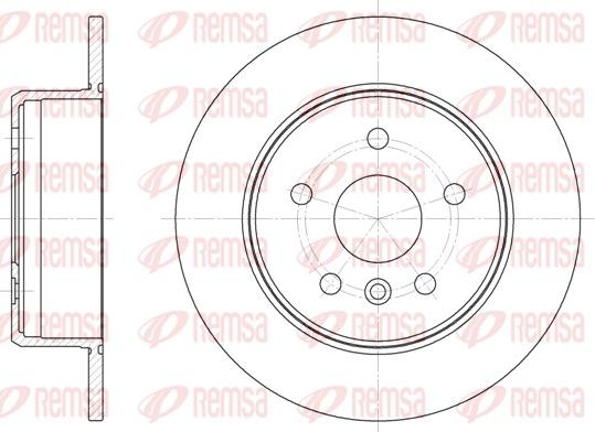 Remsa 6914.00 - Спирачен диск vvparts.bg