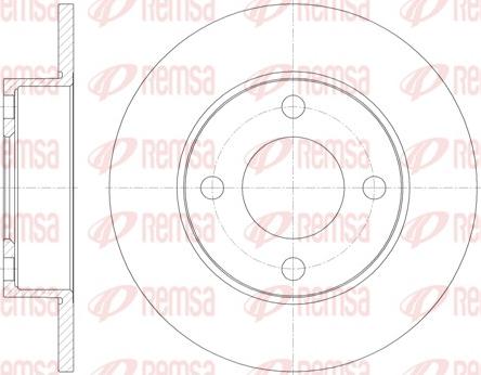 Remsa 6917.00 - Спирачен диск vvparts.bg