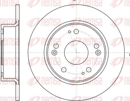 Remsa 6984.00 - Спирачен диск vvparts.bg