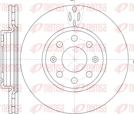 Remsa 6981.10 - Спирачен диск vvparts.bg