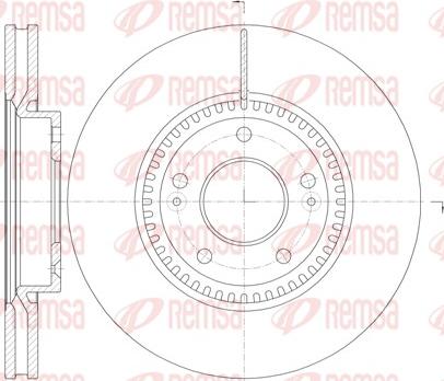 Remsa 6988.10 - Спирачен диск vvparts.bg