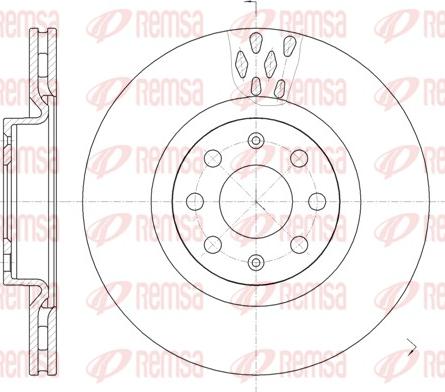 Remsa 6982.10 - Спирачен диск vvparts.bg