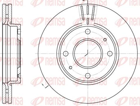 Remsa 6987.10 - Спирачен диск vvparts.bg