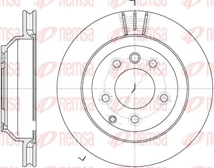 Remsa 6971.10 - Спирачен диск vvparts.bg