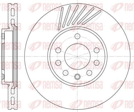 Remsa 6494.10 - Спирачен диск vvparts.bg