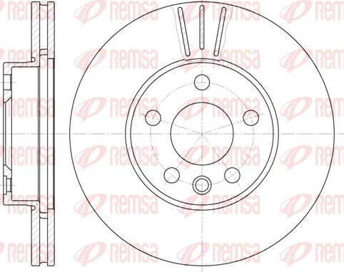 Remsa 6496.10 - Спирачен диск vvparts.bg