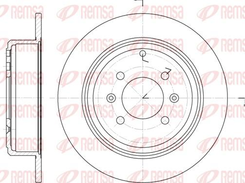 Remsa 6498.00 - Спирачен диск vvparts.bg