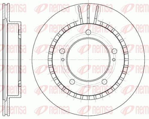 Remsa 6492.10 - Спирачен диск vvparts.bg