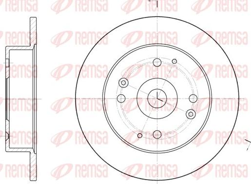 Remsa 6448.00 - Спирачен диск vvparts.bg