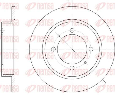 Remsa 6447.00 - Спирачен диск vvparts.bg