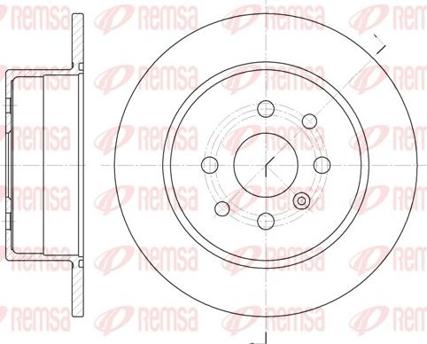 Remsa 6454.00 - Спирачен диск vvparts.bg