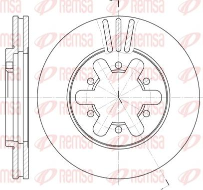 Remsa 6450.10 - Спирачен диск vvparts.bg