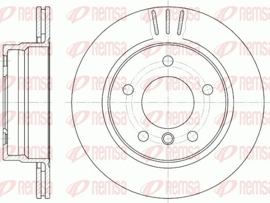 Remsa 6458.10 - Спирачен диск vvparts.bg