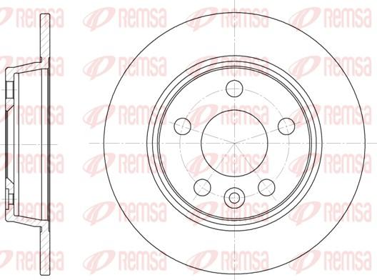 Remsa 6453.00 - Спирачен диск vvparts.bg