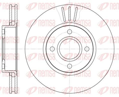 Remsa 6469.10 - Спирачен диск vvparts.bg