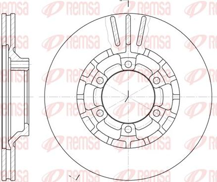 Remsa 6464.10 - Спирачен диск vvparts.bg