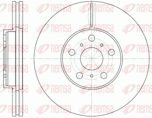 Remsa 6465.10 - Спирачен диск vvparts.bg