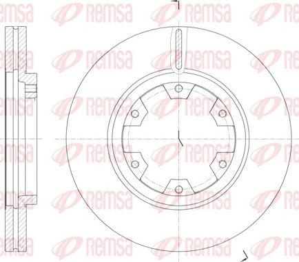 Remsa 6466.10 - Спирачен диск vvparts.bg