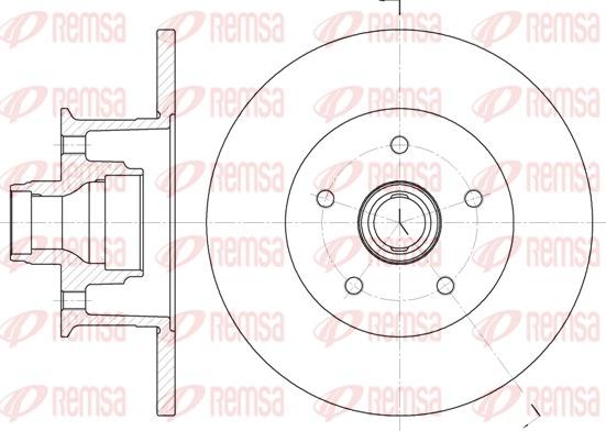 Remsa 6468.00 - Спирачен диск vvparts.bg