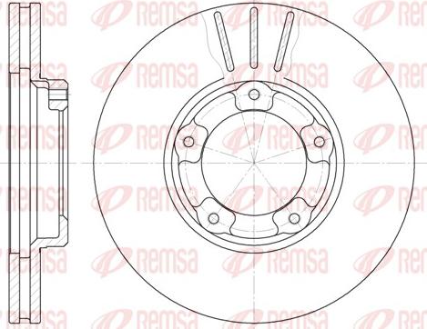 Remsa 6405.10 - Спирачен диск vvparts.bg