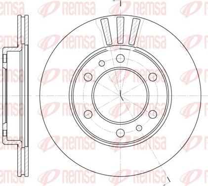 Remsa 6408.10 - Спирачен диск vvparts.bg