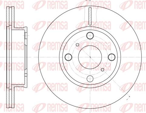 Remsa 6402.10 - Спирачен диск vvparts.bg