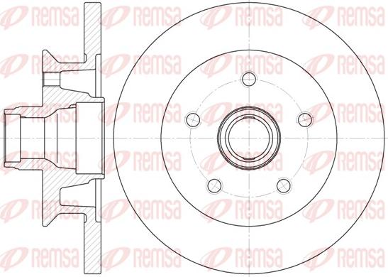 Remsa 6415.00 - Спирачен диск vvparts.bg