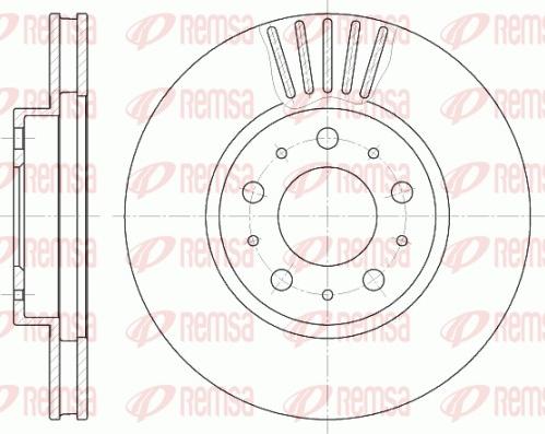 Remsa 6410.10 - Спирачен диск vvparts.bg