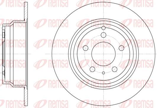 Remsa 6411.00 - Спирачен диск vvparts.bg