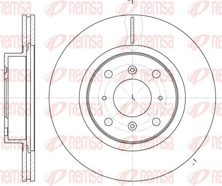 Remsa 6484.10 - Спирачен диск vvparts.bg