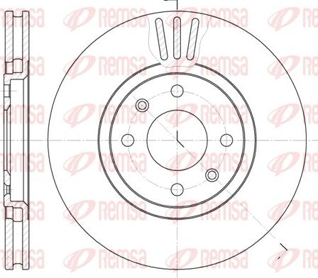 Remsa 6486.10 - Спирачен диск vvparts.bg